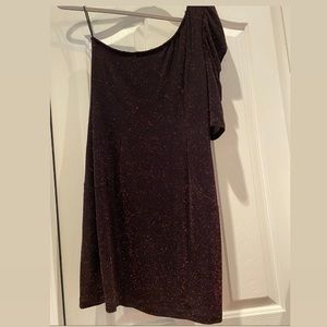 Celine by Champion Fitted Red Formal Sparkle Dress